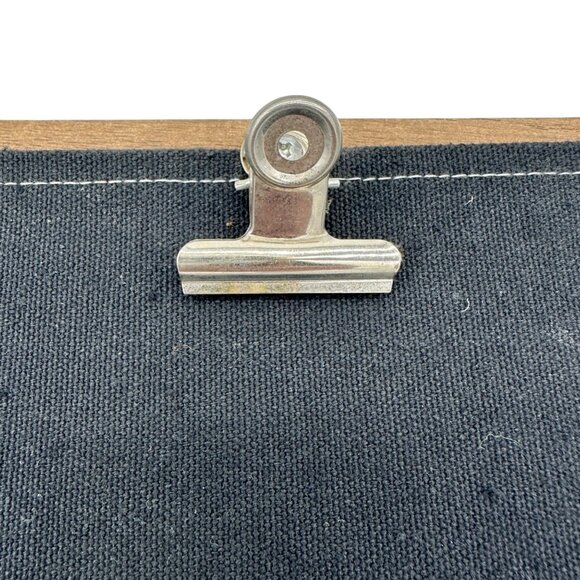 Virginia-Themed Wooden Sign Black Canvas Metal State Cutout Heart Magnet & Clip - Picture 2 of 12